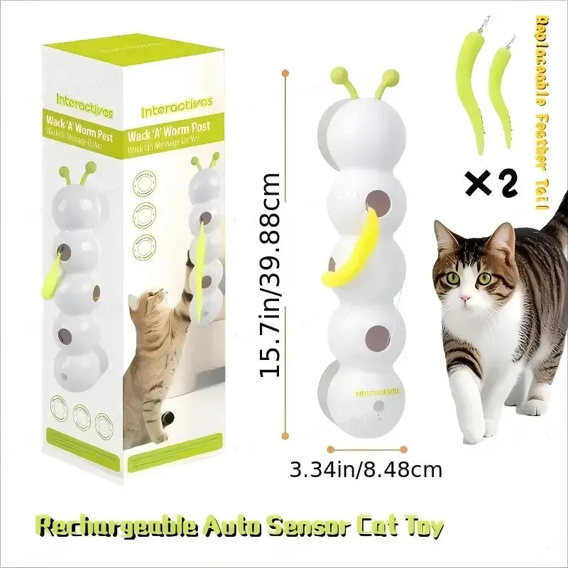 Automatic Sensor Cat Toy，USB Charging，Suitable for All Cat Breeds，Relieve Boredom，Exercise Pet Companion