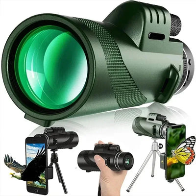 80x100 HD ZOOM Powerful Monocular Telescope Portable | SAMAG