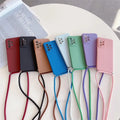 Crossbody Lanyard Cord Case For Iphone 13 14 12 11 Pro Max Mini 6 7 8 Plus Xr X Se 2022 Silicone Cover On Iphone14 14pro 13pro
