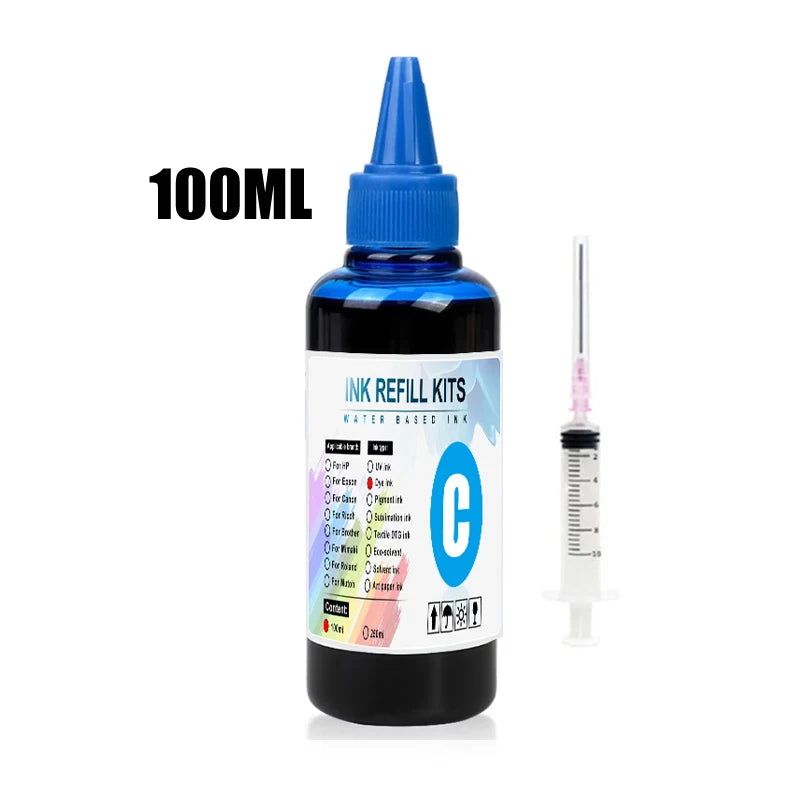 100ml Universal Dye Ink BK C M Y Kit Compatible For HP - View 6 | SAMAG