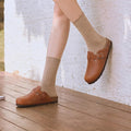 Shevalues Women's Vegan Leather Clogs Mens Comfortable Cork Footbed Mules Fashion Slip on Unisex Potato Shoes with Arch Support