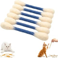 6PCS Felt Cotton Swabs Cat Lightweight Soft Interactive Kick Stick Chew Dental Teething Giant Swabs Cat Interactive Play