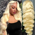 613 Honey Blonde Color Loose Deep Wave 13X4X1 HD Full Lace Frontal Wigs Prepluck With Bleached Knots Baby Hair Cosplay Wedding
