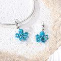 925 Sterling Silver Ocean Theme Charm Beads For Women Blue Wave Dolphin Seashell Compatible Summer Beach Vacation Jewelry