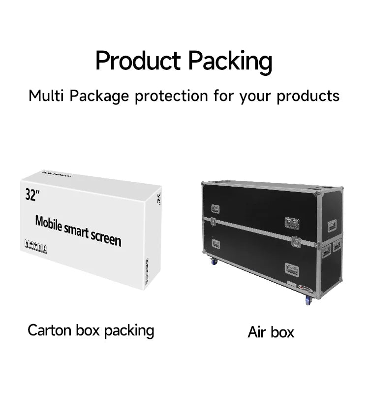 21.5 Inch Rechargeable Portable Smart Tv Stand by Me Tv Portable Mobile Touch Screen Smart Tv with Wheels Speaker