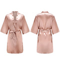 Women's Pure Short Silky Robes Bridesmaid Bride Party | SAMAG