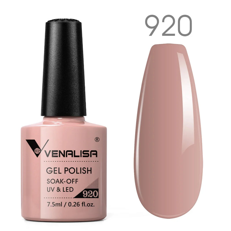 VENALISA Non Cleansing Topcoat Nail Art 7.5ml Soak off Base Coat Foundation No Wipe Top Coat Nail Gel Funny Bunny Gel Varnish