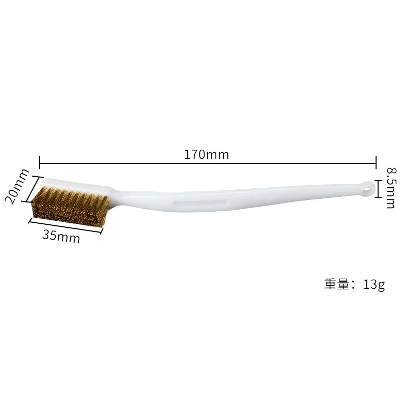 3D Printer Cleaner Tool Copper Wire Toothbrush Copper Brush Handle For Nozzle Heater Block Hotend Cleaning Hot Bed Parts