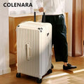 COLENARA Women's Suitcase Large Capacity Trolley Case Cart Style Travel Bag 24"26"28"30"32 Inch with Wheels Rolling Luggage