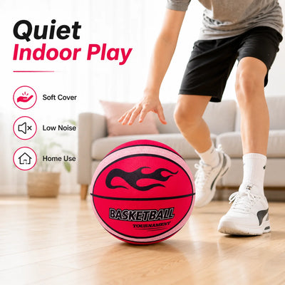 Soft Cloth Cover Indoor Basketball Training Ball Quiet | SAMAG
