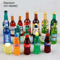 10PCS Miniature Resin Drink Bottles Set, Mixed Random Mini Wine Bottles for Phone Case/DIY Doll House Micro Landscape Decoration