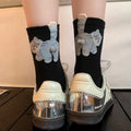 Cat Printed Three Dimensional Mid Tube Socks Sweat Absorbing Breathable Soft Casual Couples Socks for Men Women