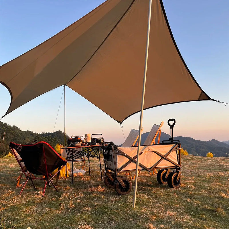 Lightweight 3x4M Hexagonal Camping Tarp Waterproof Awning - View 3 | SAMAG
