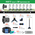 Small and medium-sized Smart WiFi Watering Timer Atomization Cooling Kit Terrace Courtyard APP Automation Spray Cooling System