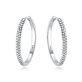 925 Sterling Silver Simple Gold U - shaped Earrings Jewelry Versatile Hoop For Women Fine Birthday Party - Visuel 25 | SAMAG