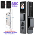 Waterproof Outdoor Smart  Lock Wifi Alexa Tuya APP Aluminium Alloy Material Fingerprint Password Smart Door Lock With Camera