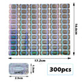 300/600/1200 pcs Security Seal Tamper Proof Stickers Holographic Warranty Void Laser Label with Serial Number Adhesive Labels