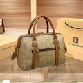 Brand light luxury women's bag 2025 new handbag, high-end retro large capacity single shoulder diagonal cross Boston bag