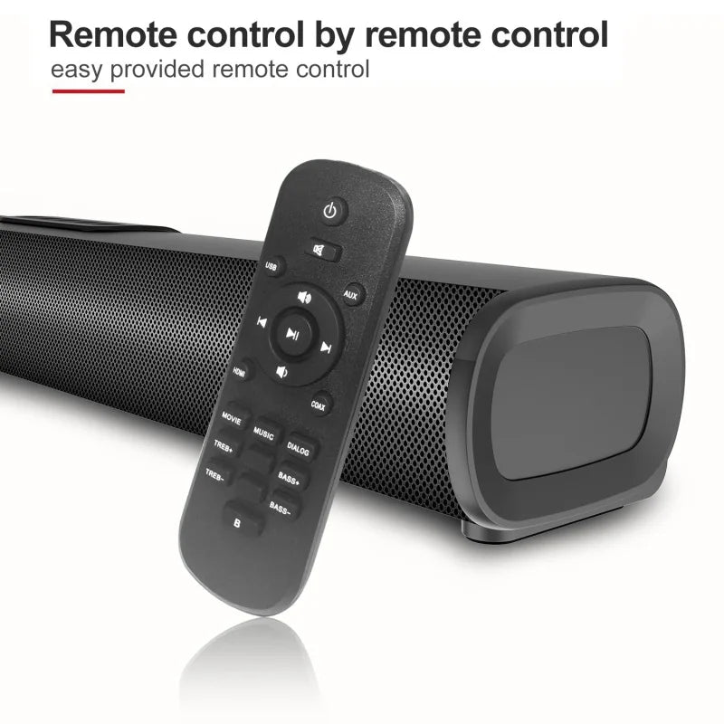 50W High Power Bluetooth Speaker Support HDMI COAX ARC USB Input Playback TV Sound Bar Stereo Home Theater Subwoofer With Remote