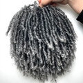 Synthetic Dreadlock Braided Half Wig Black Brown Blonde Grey Soft Faux Locs Natural Style Cosplay Costume Party Daily Anime Wigs