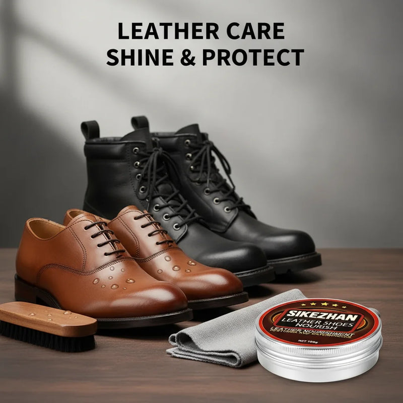 Professional Shoe Cream Leather Conditioner&Polish - Waterproof,Restores Shine,Prevents Cracking for Shoes Boots Bags
