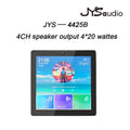 4 channel*20W Wall Amplifier Bluetooth-compatible 4 inch Sound Amp Home Theater Sound System Stereo Music Panel for Restaurant