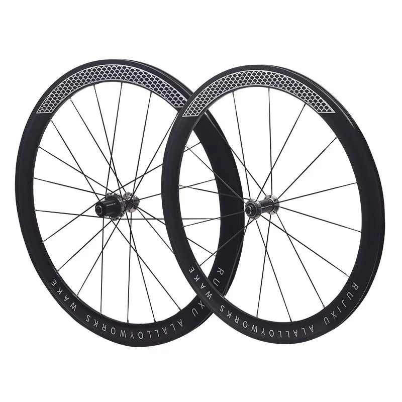 Road Bike Wheels Superlight 700 C30/ 40/50mm Aluminum Alloy Clincher Rim Thru Axle Center Lock Disc Brake Elite Bicycle Wheelset