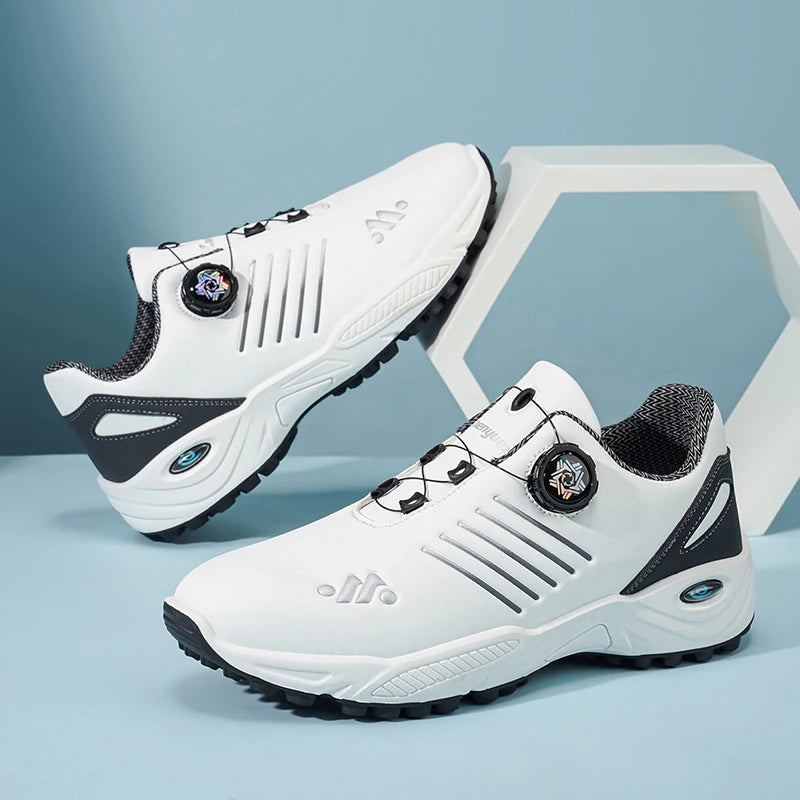 A Pair of Men's Fashionable, Versatile, Breathable, Comfortable, Soft-Soled, Lightweight Golf Shoes