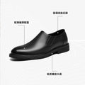 New Men's Leather Shoes Handmade High Quality Casual Oxford Business Work Shoes Black Coffee Lace-up Comfortable Man Shoes