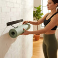 Fitness Mat Storage Rack Metal Shelf with Hooks Heavy - Duty Sturdy for Yogis, Home Gym, Workout Room | SAMAG