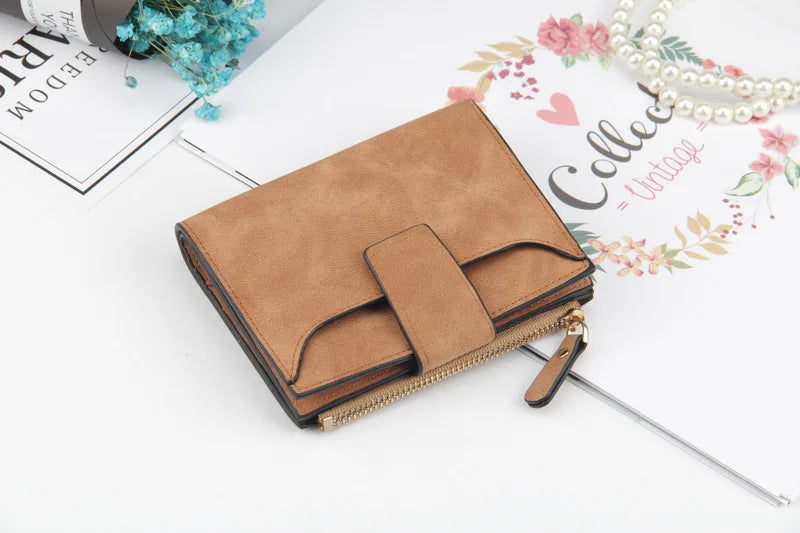 Luxur Leather Women's Wallet Large-capacity Multi-card Slots Slim Coin Pocket Purse Cards Holders Wallet for Woman
