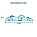 Cartoon Dolphin Wall Sticker Self-adhesive Blue Children's Room Bedside Soft Bag Anti-collision Cartoon Background Wall Backrest