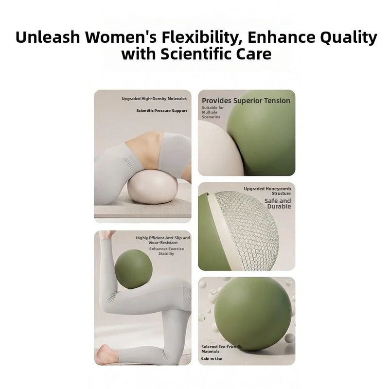 Household 22 cm Yoga Ball Soft Inflatable Pilates Ball Slip Resistant Thickened Fitness Pilates Ball Indoor Training