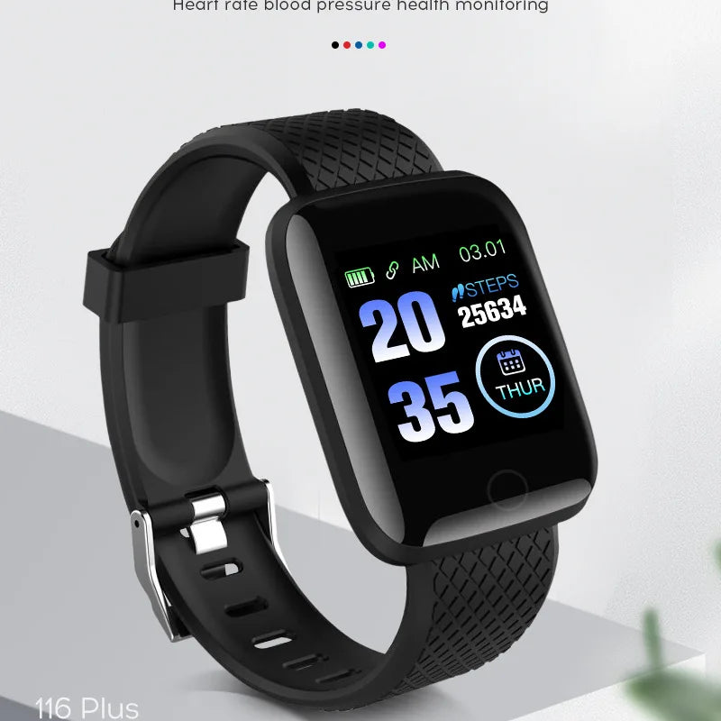 116plus Smart Watch Men and Women Full Touch Screen Sport Fitness Watch Man IP67 Waterproof Bluetooth For Ios Android Smartwatch