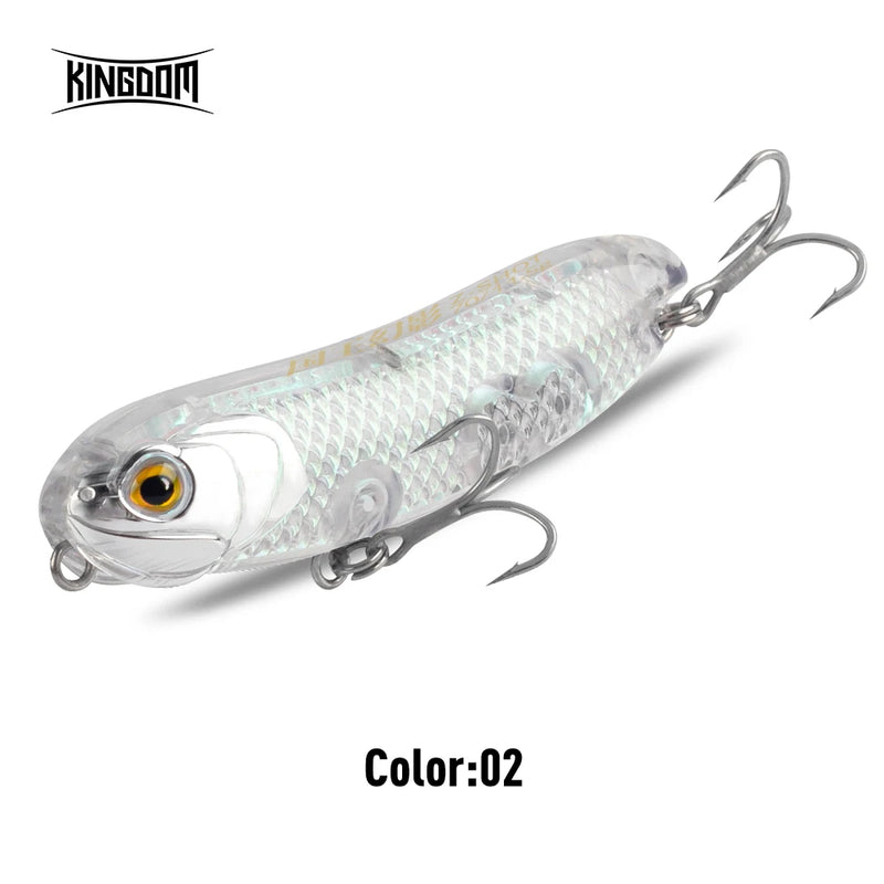 Kingdom Topwater Fishing Lure Z-Dog 3D Hologram 4.5g 7.5g | SAMAG