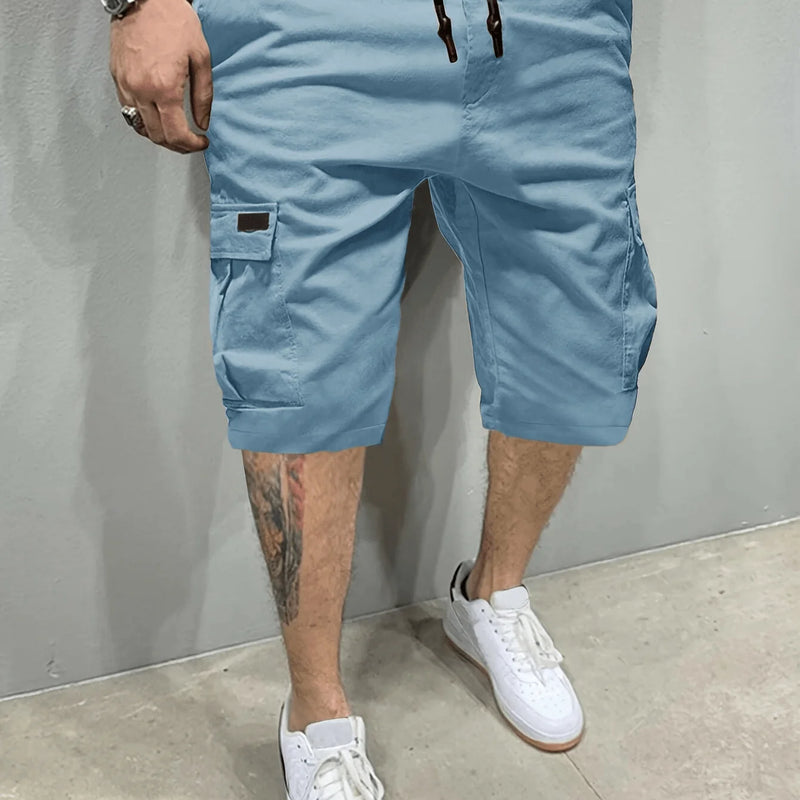 Classic Design Cargo Shorts, Men's Casual Multi-Pocket | SAMAG