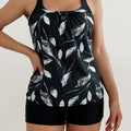 Printed Flower Tankini Set Girl Swimwear Adjustable Strap | SAMAG