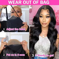 13x6 Lace Frontal Body Wave Human Hair Wigs With Natrual Color Pre Plucked 13x4 HD Transparent Lace Front Wig for Women