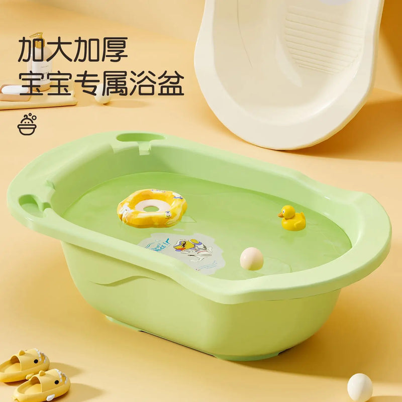 Extra-thick baby bath basin, baby bathtub,children's large size,infant and toddler sitting and lying bath bucket,children's bath