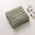 Soft Gauze Baby Towel 30x50cm Absorbent Pure Color Washcloth for Newborn Infant Face and Drool