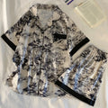 Chinese Elegant Ink and Wash Painting Women's Pajamas | SAMAG