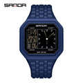 SANDA 6367 New Fashion Electronic Watch Men's 50m Waterproof Night Light Multi Functional Student Trend - Visuel 10 | SAMAG