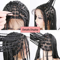 Synthetic Full Lace Wig Braided Wigs For Black Women Cornrow Box Wig Braid 36 Inches Braiding Hair Knotless Box Braids Wigs