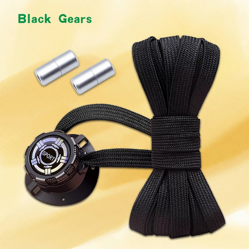 New Swivel Buckle Laces Adults Kids Sneakers No Tie Shoe Laces Automatic Flat Shoelaces Without Ties Casual Shoes
