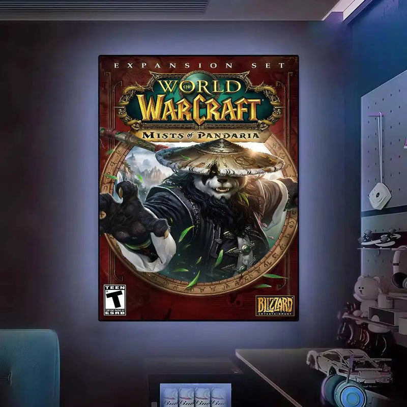 Poster High Quality Print Waterproof Wall Art Sticker For Bar Living Room Decor Gift World Of Warcraft Hot Video Game