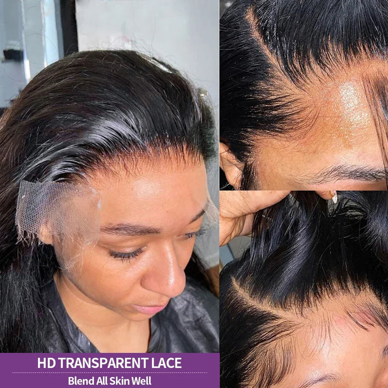 250% Density 30 inch 13x6 HD Lace Front Wigs Human Hair Women Straight 13x4 Frontal Wigs Women Brazilian Glueless Closure Wigs