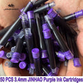 50/12 PCS JINHAO 12 Colors 2.6mm/3.4mm Fountain Pen Ink Cartridges For Majohn Hongdian Stationery School Office Supplies