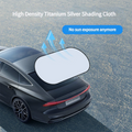 UV-Reflective Car Sun Shade Cover Rear Windshield Sun Protection Sunshade Heat-Isolation Car Privacy Curtains Foldable Storage