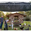 2x2m/2x4m Black Sun Shade Net Beige Shading UV Protection | SAMAG