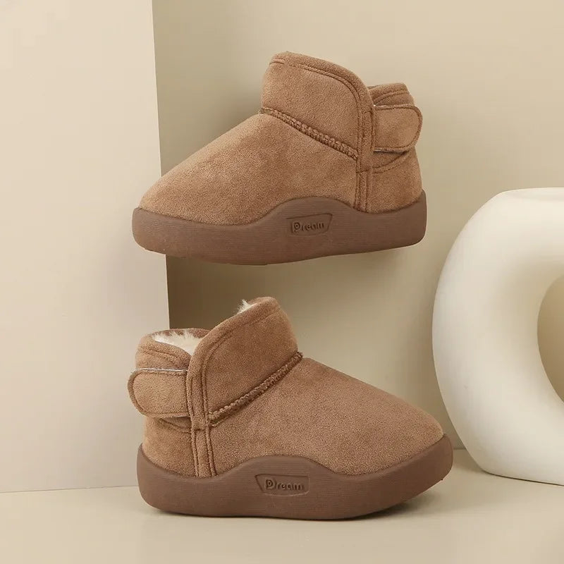 Winter Baby Girl Shoes New Toddler Snow Boots Children Infant Plush Warm Kids Short Boots Boys Cotton Shoes Size 15-24